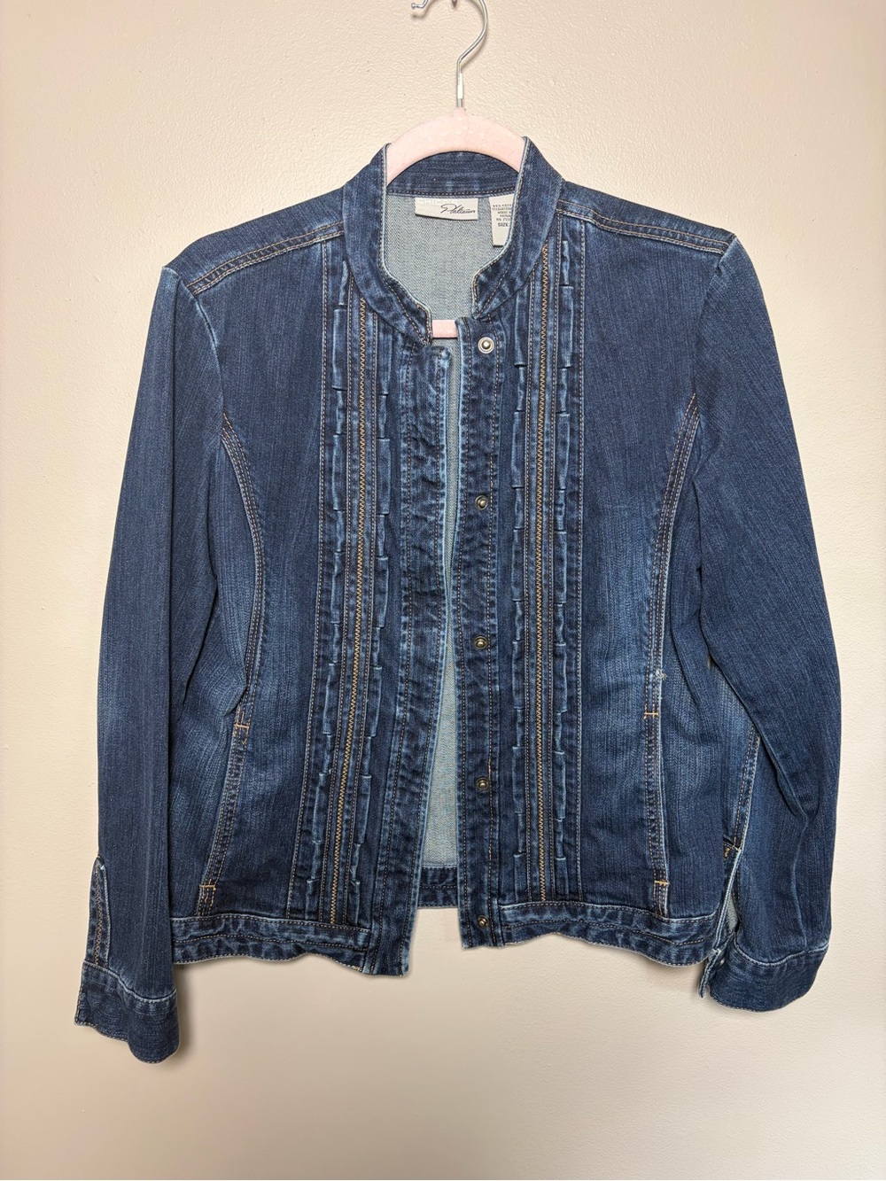 Chicos Platinum Women's Dark Blue Denim Jacket